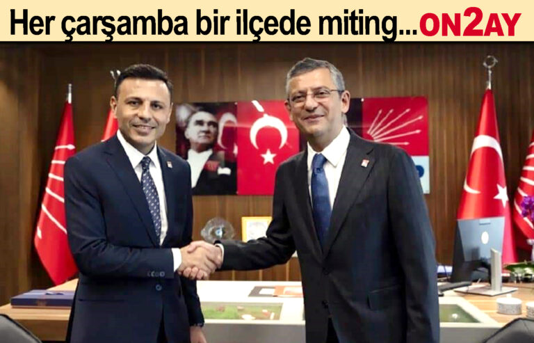Her çarşamba bir ilçede miting