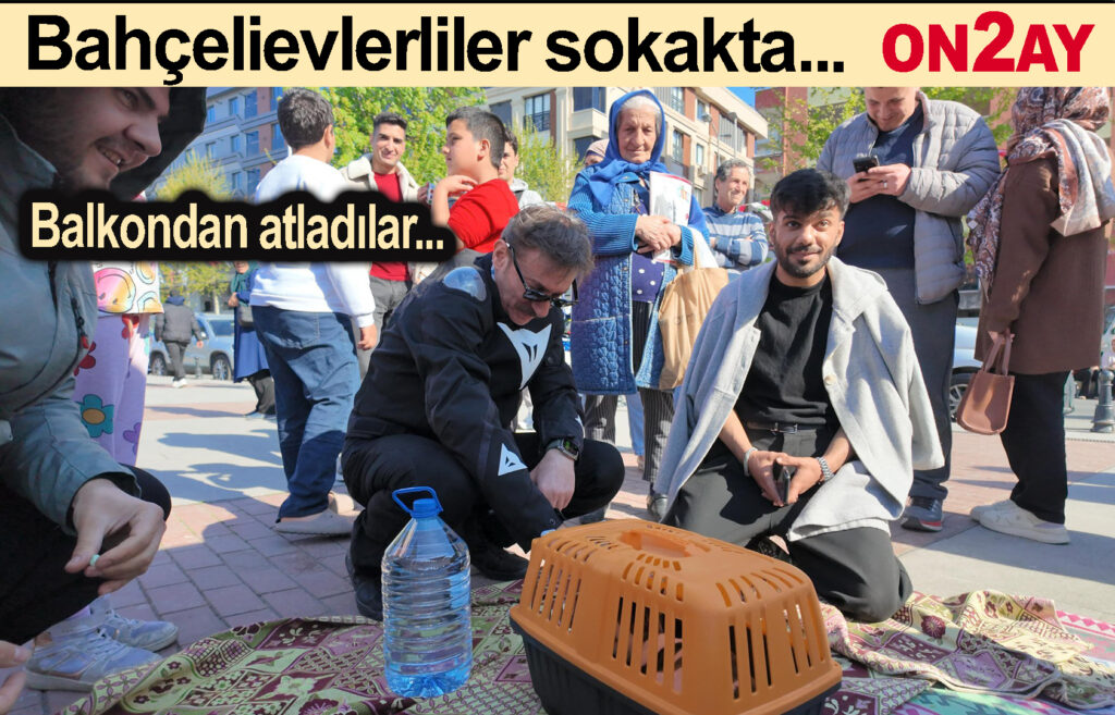 Bahçelievler'de deprem, vatandaş sokakta