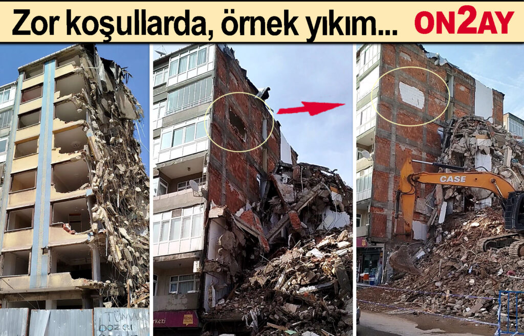 Bahçelievler'de örnek yıkım