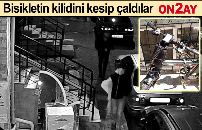 Bisikletin kilidini kesip çaldılar, Yenibosna