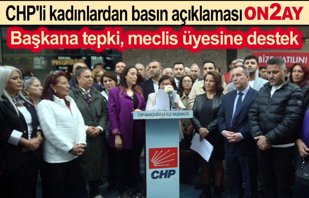 CHP Bahçelievler Kadın Kolu basın açıklaması