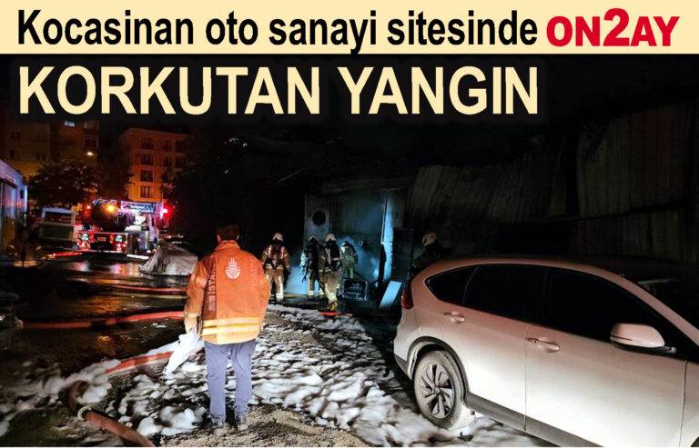 Kocasinan oto sanayi sitesinde KORKUTAN YANGIN