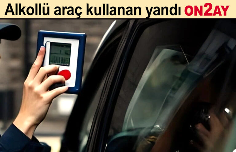 Alkollü araç kullanan yandı