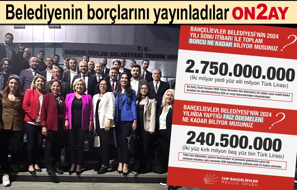 CHP Bahçelievler Belediye Meclis Grubu, Belediye borcu