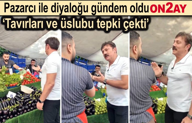 Hakan Bahadır pazarcı esnaf ile diyaloğu
