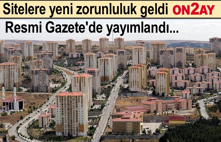 Sitelere yeni zorunluluk geldi