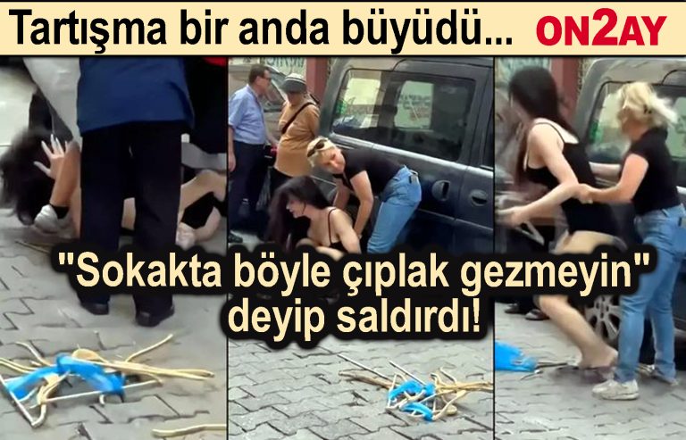 sokakta böyle çıplak gezmeyin deyip saldırdı!