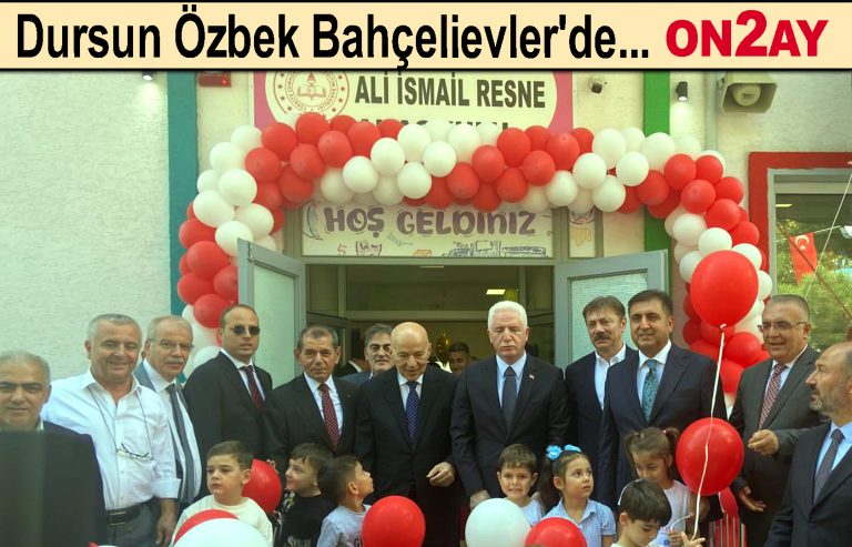 Dursun Özbek Bahçelievler'de, anaokulu açıldı