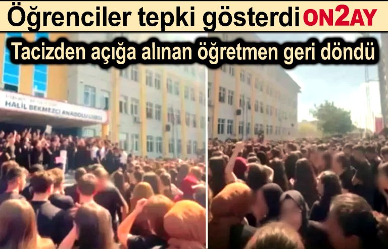 Tacizden açığa alınan öğretmen geri döndü