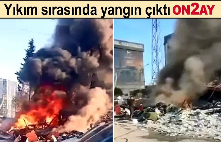 Yenibosna, Yıkım sırasında yangın çıktı