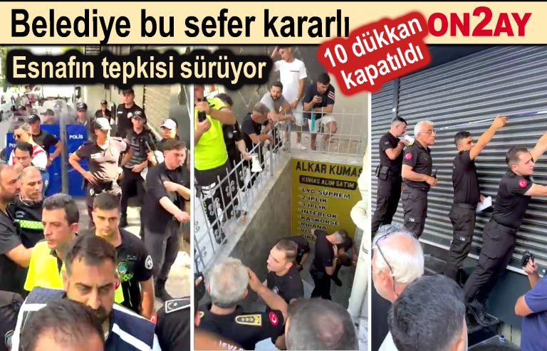 Yenibosna, kumaş esnafı, belediyeye tepkisi sürüyor