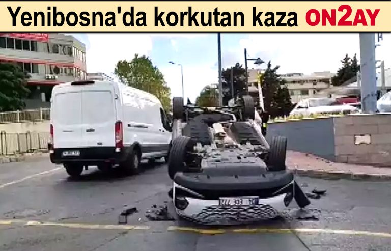 Yenibosna'da korkutan kaza