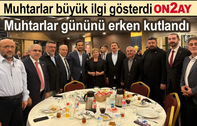 AK Parti İstanbul İl Başkanı Abdullah Özdemir, muhtarlarla buluşma