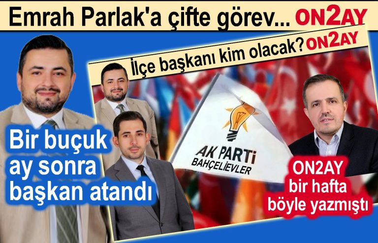 Emrah Parlak, AK Parti Bahçelievler İlçe Başkanı oldu