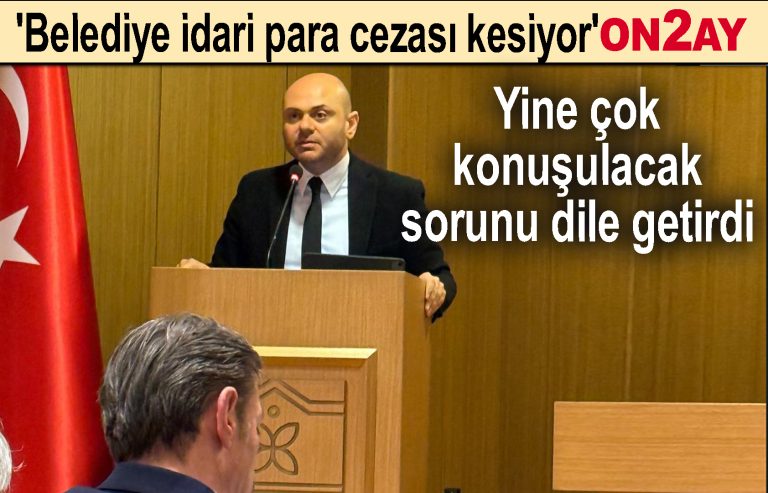 CHP Belediye Meclis Grup Başkan Vekili Gencay Özcan, otopark