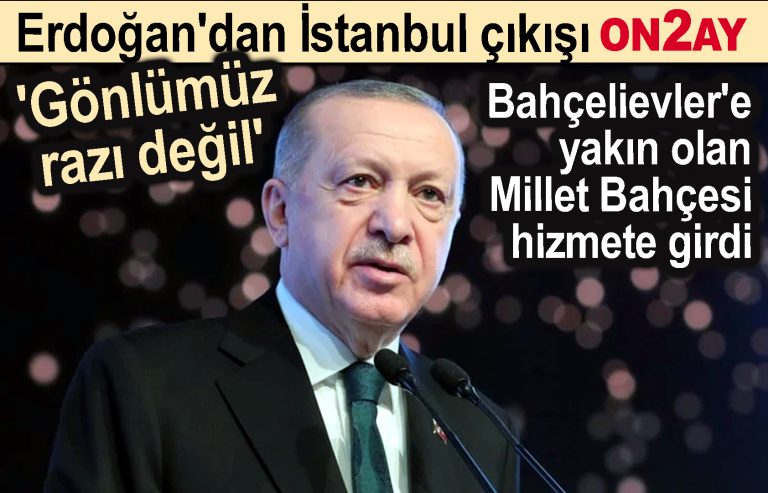 Cumhurbaşkanı Recep Tayyip Erdoğan, millet bahçesi