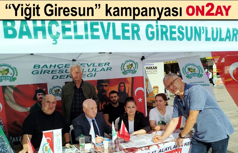 Giresunlular imza kampanyası, Yiğit Giresun, Bahçelievler Giresunlular Derneği, İsmail Çam