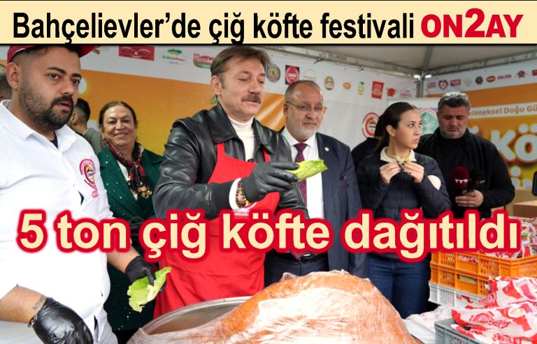 Bahçelievler'de çiğ köfte festivali, 5 ton dağıtıldi, Hakan Bahadır