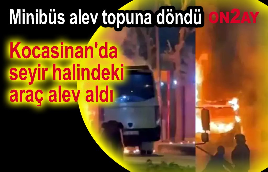 Bahçelievler, Kocasinan'da seyir halindeki araç alev aldı