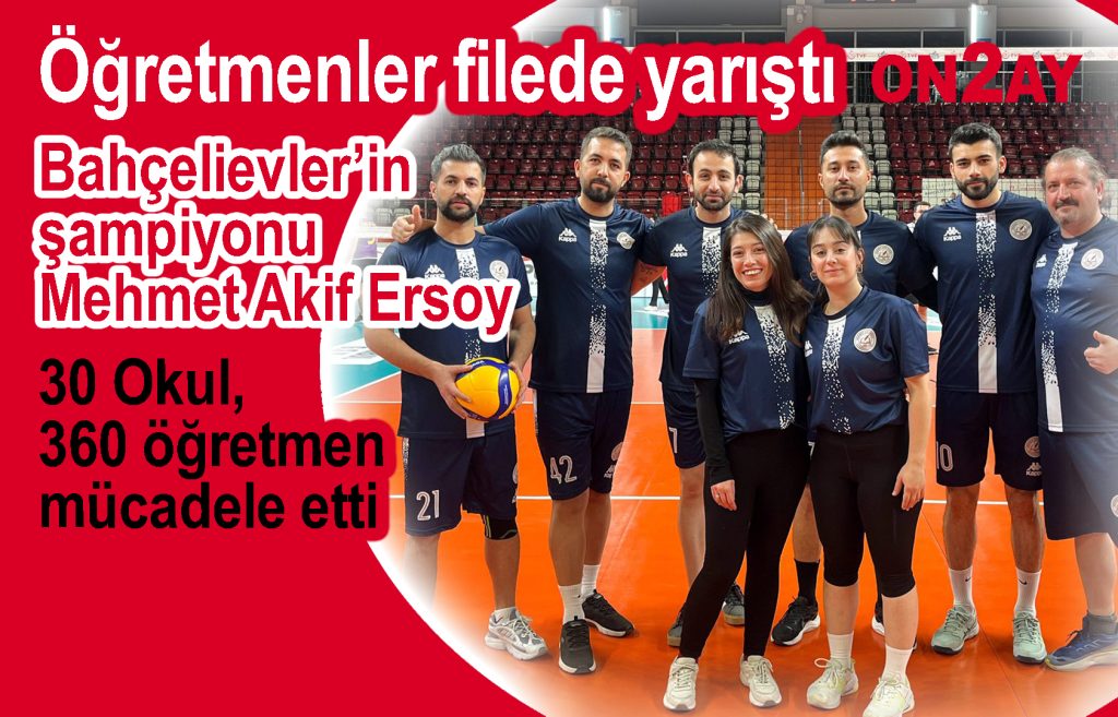 Bahçelievler'de öğretmenler filede yarıştı