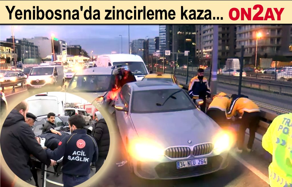 Yenibosna'da zincirleme kaza..