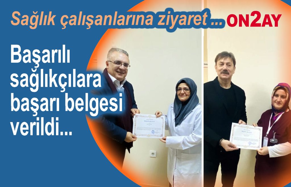 Bahçelievler'de, Sağlık çalışanlarına başarı belgesi