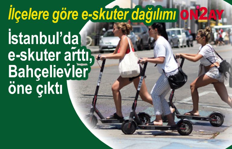 İstanbul’da e-skuter arttı, Bahçelievler öne çıktı