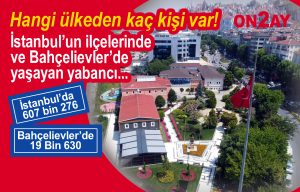 İstanbul ve Bahçelievler’de yaşayan yabancı