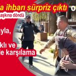 Davul Zurnayla, Türk bayraklı ve çiçekle karşılama