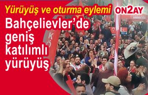 CHP’liler Bahçelievler’de sel oldu aktı…