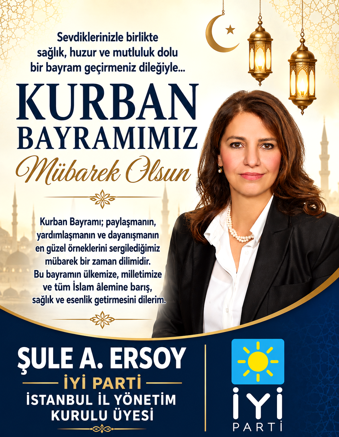 Şule A Ersoy İYİ Parti İstanbul İl Yönetim Kurulu Üyesi