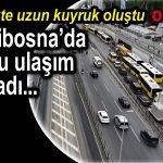 Arızalanan otobüs trafiği felç etti