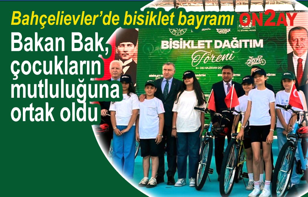 Bahçelievler'de bisiklet, Gençlik ve Spor Bakanlığı ile İstanbul Valiliği'nin destekleriyle