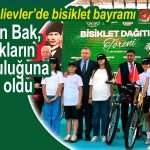 Bahçelievler'de bisiklet, Gençlik ve Spor Bakanlığı ile İstanbul Valiliği'nin destekleriyle