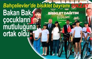 Bahçelievler'de bisiklet, Gençlik ve Spor Bakanlığı ile İstanbul Valiliği'nin destekleriyle