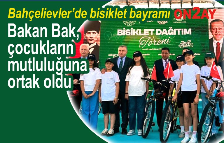 Bahçelievler'de bisiklet, Gençlik ve Spor Bakanlığı ile İstanbul Valiliği'nin destekleriyle