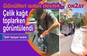 Şarkıcı Çelik çöp toplarken görüntülendi
