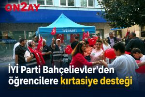 İYİ Parti Bahçelievler’den öğrencilere kırtasiye desteği