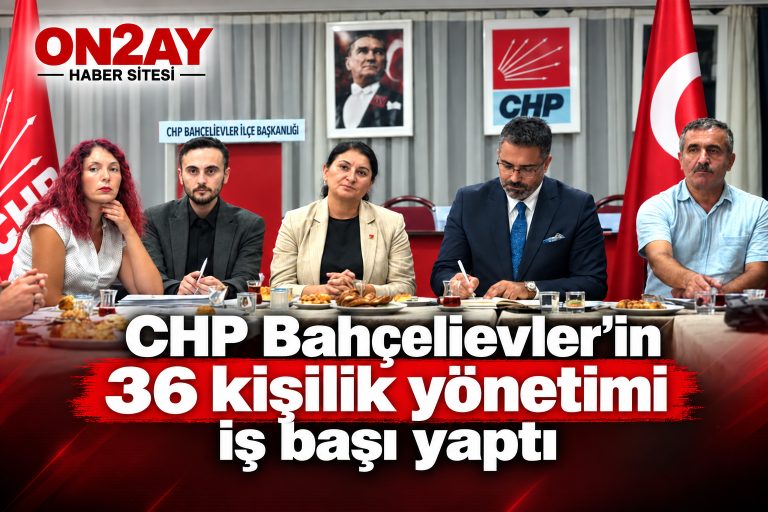 CHP Bahçelievler İlçe Başkanı Gökmen Güneş ve yönetimi