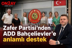 Zafer Partisi’nden ADD Bahçelievler’e anlamlı destek